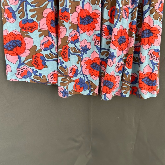 Boden Smock Detail Jersey Maxi Dress Dusty Blue Terrace Bud 10 Long - Picture 6 of 9